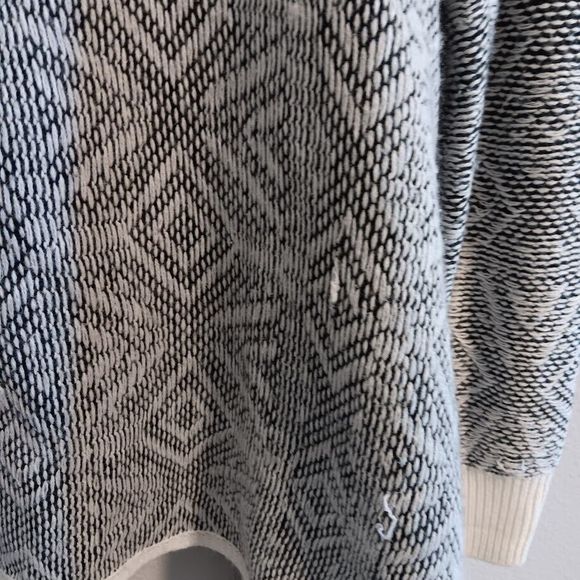 AVA & VIV Women’s X Open Cardigan Waterfall Black Gray White - Picture 6 of 6